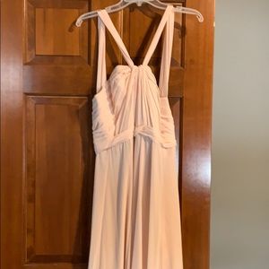 Light pink, chiffon brides maid dress.  Never worn